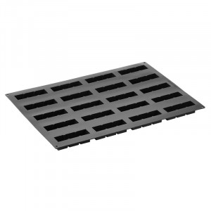 Pavoflex mould 60x40cm Triptic 12x3.2xh3.2cm, 20 cavities, 115 ml - Img 3