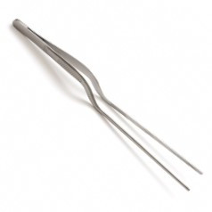 Penseta Inox Curba Decorare Produse de Bucatarie / Cofetarie, L 21 cm - Img 2