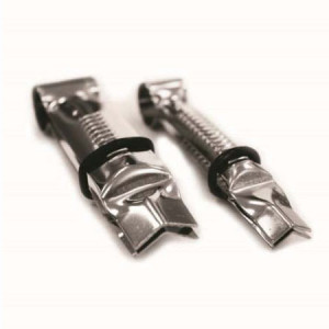 *Pensete Inox Decor Romb Inchis Margini Netede, 2 Marimi, Set 2 Buc
