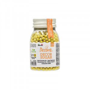 Perle Zahar Auriu Metalizat Ø 5mm, 100 gr