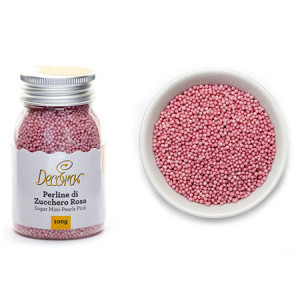 Pink Sidefat Pink Sugar Pearls Ø 1.5 mm, 100 gr - Img 3