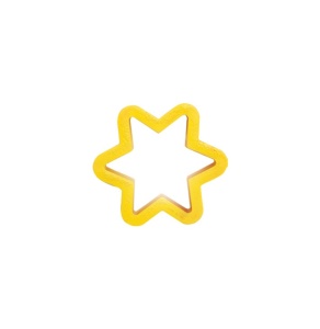Plastic Christmas cut-outs - Star, Ø 7 x H 2 cm - Img 1