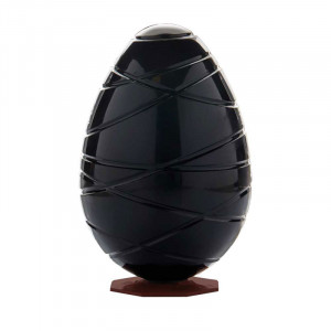 Polikarbonát forma Oua Chocolate Model Bond 210gr, 2 üreg, Ø 10,1 x H 15 cm, 2 üreg, Ø 10,1 x H 15 cm. - Img 1