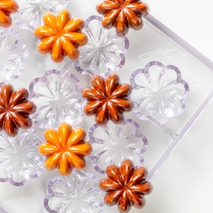 Polycarbonate mould 15 Chocolate Pralines Model VIP Etolie, 3.8 x 3.8 x H 1.5 cm, 12.5 gr - Img 2
