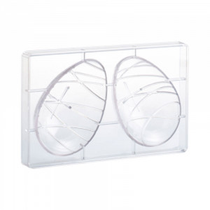 Polycarbonate mould Oua Chocolate Model Bond 210gr, 2 cavities, Ø 10.1 x H 15 cm - Img 2