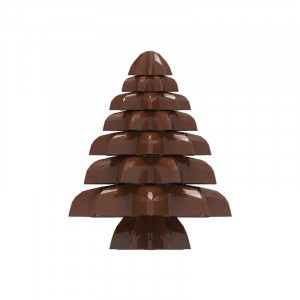 Polycarbonate mould Stars / Brad Christmas Stars Chocolate 7 Sizes, 151 gr - Img 3