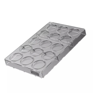 Polycarbonate + silicone mould, Macaroon Bonbon Ice, Ø 4.4 x H 0.6 cm, 33 ml (CH050) - Img 5