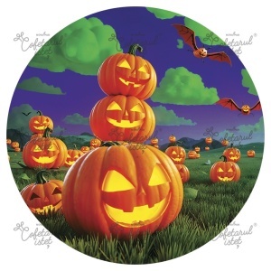 Printed Sugar Paste Halloween Model 9, Ø 20 cm - Confectioner Istet