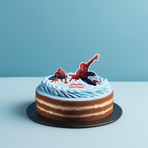 Printed Sugar Paste SpiderMan Model 3, 9 Decorations Ø 4 - 12cm, A4 - Confectioner Istet - Img 2