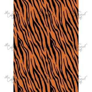 Printed Sugar Paste Textures Textures Model 5 Tiger, A4 - Confectioner Istet