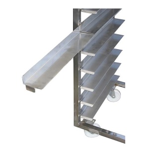 Professional trolley in stainless steel, for 10 panacoades, 152mm tray spacing - Img 2