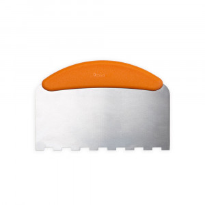 Racleta Nivelare Tort cu Maner din Plastic si Lama Inox Piaptan, 22.5x11cm