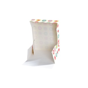 Rectangular Desert Box, Cardboard Kaleidoscope Design 13.5 x 16.7 x H 9 cm - Img 3