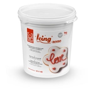 Red Icing Glaze, Modecor 1 kg