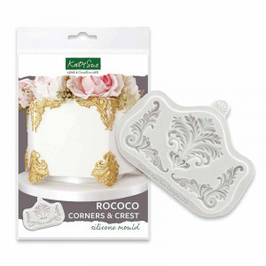 Rococo Decor szilikon forma Rococo 3 Tárgyak 6 - 5,5 x 5,5 - 5 cm