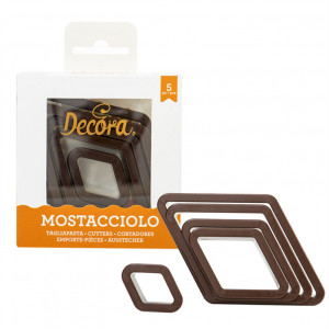 Romb - Decupatoare Plastic Ø 2.5 - 8 x H 2.2 cm, Set 5 Buc - Img 2