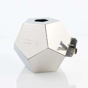 Rozsdamentes acél sütőforma modell Geometrikus ötszög, 11,2 x 10,6 x H 9 cm, Vol. 510 ml