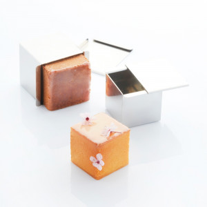 Rozsdamentes acél sütőforma New York Roll Cub, 7 x 7 x H 7 cm, térfogat 342 ml - Img 3