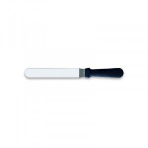 Rozsdamentes acél szögletes spatula, műanyag nyéllel L25 cm