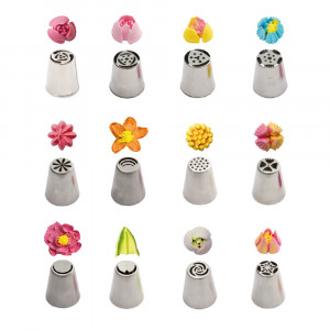 Russian Nails Kit 3D Flowers - Model 2, 12 pcs - Img 2