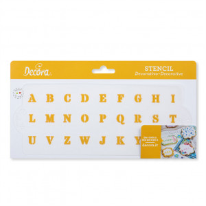 Sablon Plastic Decor Alphabet, 25 x 10 cm - Img 1