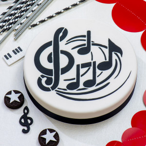 Sablon Plastic Decor Top, Music Model, Ø 25 cm - Img 2