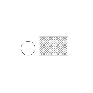 Sablon Silicone Baking Tin, Round Model 96 shapes, 60x40cm - Img 2