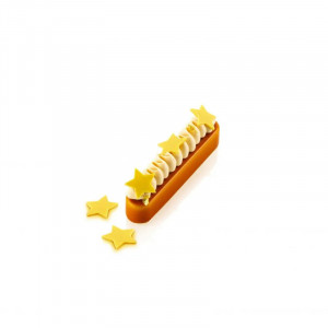 Sablon Silicone Star 5 Corners - 40 decorations Ø 3 x H 0.2 cm, 0.73 ml - Img 1