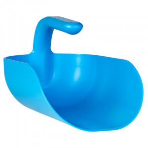 Scafa cu Baza Rotunjita 2 Litri, Material Plastic Albastru, L 27 cm - Img 2