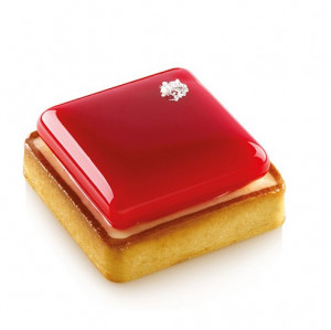 Set Tarte 8 x 8 cm, 6 Microperforated Copper + Silicon Mould 6 cavities - Img 2