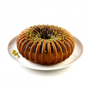 Silicon Cake Tin 3D Radius Ø 19.5 x H 6.8 cm, 1530 ml - Img 1