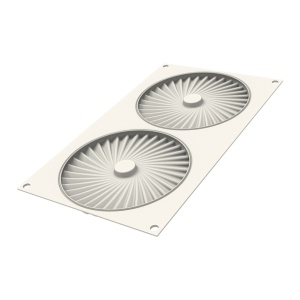 Silicon Decor Top/Insertion mould, Skirt Ø 14 x H 1 cm, 2 cavities, 100 ml - Img 3