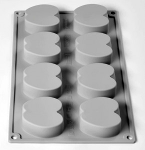 Silicon Gourmand Half-Sea Gourmand forma 5,8 × 5,5 × H 2,2 cm, 8 üreggel - Img 2