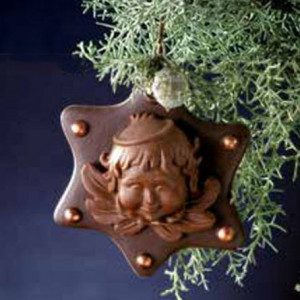 Silicon mould Decoration with Angels, Ø 11 x H 3 cm - Img 1