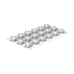 Silicon mould Flower XS Ø 4.2 x H 1.5 cm, 18 cavities x 13 ml - Img 4
