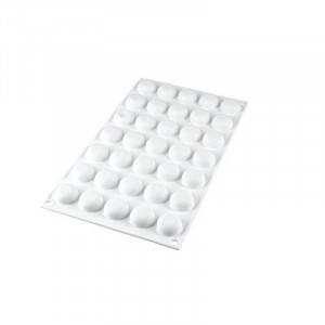 Silicon mould Micro Stone Ø 2.6 x H 1.5 cm, 35 cavities, 5 ml - Img 2