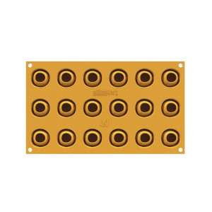 Silicon mould Silikomart NaturaE Rosie Cherry Ø 3.1 x H 2.5 cm, 14 ml, 18 cavities - Img 2