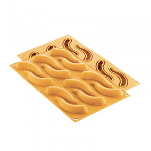 Silicon NaturaE Chili mould 9.1 x 3.1 x H 1.6 cm, 12 cavities - Img 2