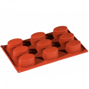 Silicon Oval mould 6.5x4.1xh3.4cm, 9 cavities