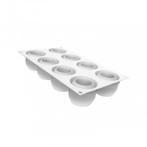 Silicon Secret mould Ø 6.2 x H 4.9 cm, 8 cavities, 110 ml - Img 2
