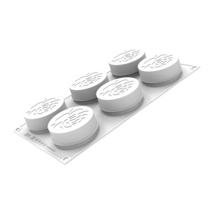 Silicon Valentine mould Ø 7 x H 3 cm, 6 cavities x 110 ml - Img 4