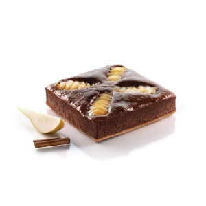 Silicone cake mould 16 x 16 x H 4 cm, vol. 1019 ml - Img 2