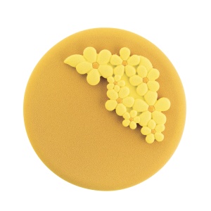Silicone Decor Top/Insert Mould, Flowers Ø 14 x H 1 cm, 2 cavities, 2 x 81 ml