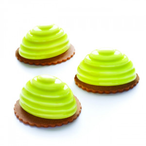 Silicone mould Bachour, Polly single-portion, Ø 6.5 x h 5 cm, 90 ml, 12 cavities - Img 1