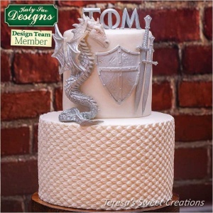 Silicone Mould Decor Texture Texture Dragon Scales 17.2 x 12.4 cm - Img 3