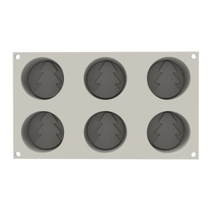 Silicone mould Iarna Ø 7 x H 3 cm, 6 cavities x 108 ml - Img 3