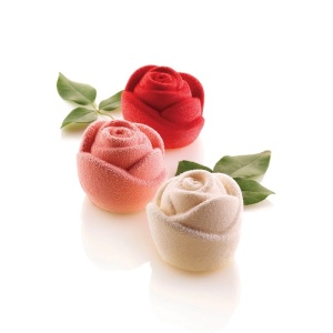 Silicone mould Pink Monoportii Ø 7 x H 5.5 cm, 6 cavities, 145 ml - Img 1