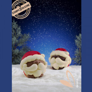 Silicone mould Santa Claus Sphere, Ø 12.2 cm - Img 2