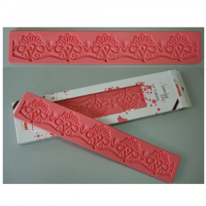 Silicone moulding Lace border, 28.5x4.4cm - Img 2