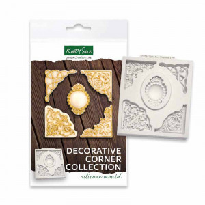 Silicone Moulding Medallion and Colt Decoration, 5 Subjects 3.5 x 3.5 cm - Img 1